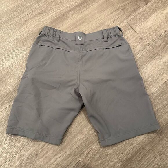 Wrangler Tactical Flat Front Athletic Workout Loose Fit Zip Mid Length Short - Picture 2 of 4